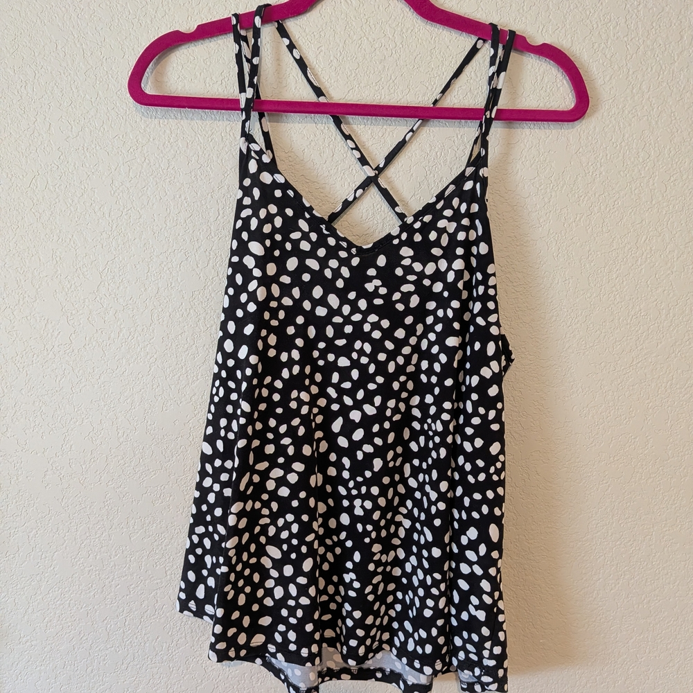 Papermoon Black and White Spotted Camisole